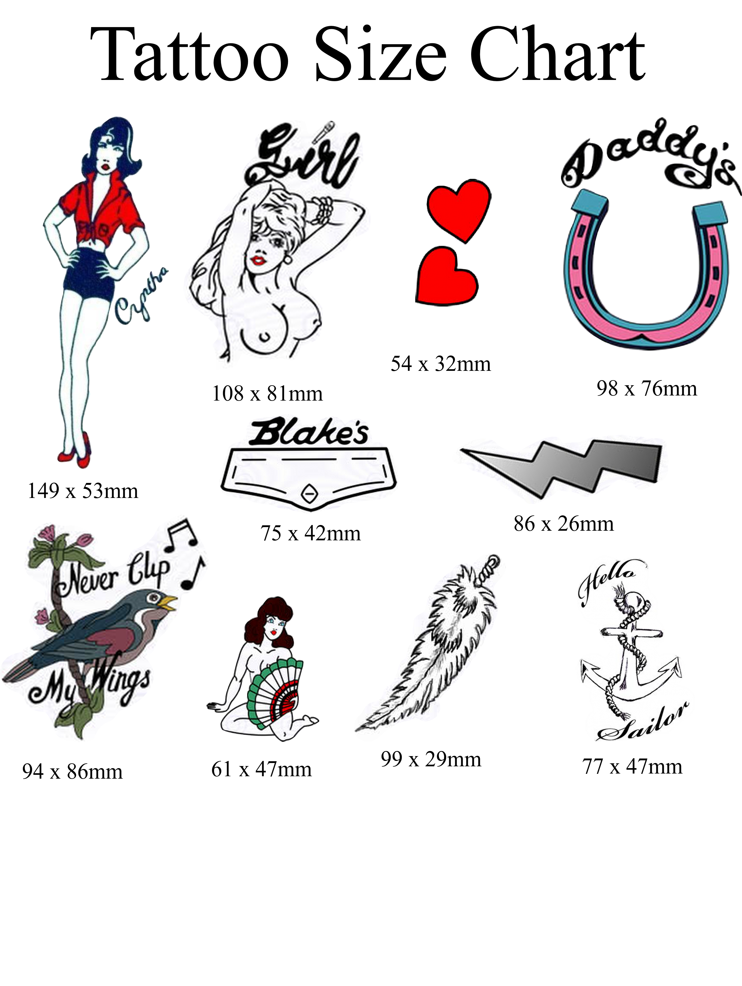 Amy Winehouse Fancy Dress Temporary Tattoo Set ( A4 Sheet ) Printed in UK