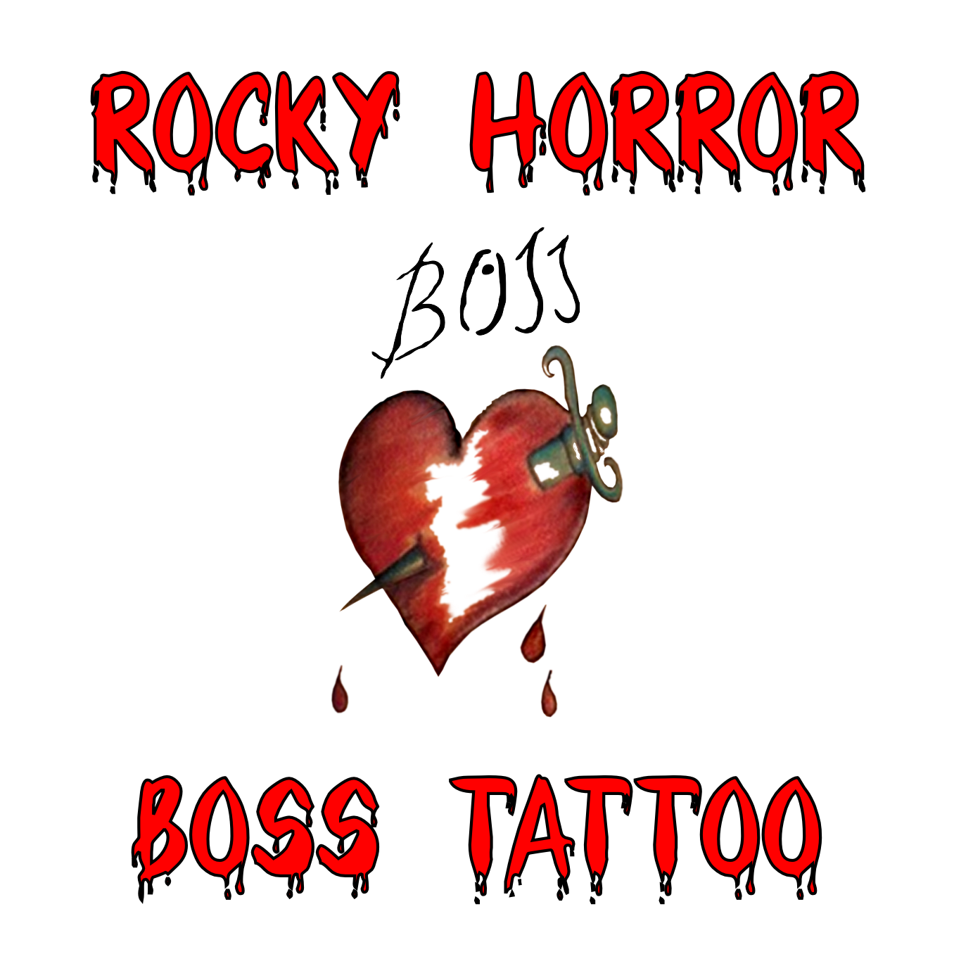 Rocky Horror Frank N Furter BOSS Fancy Dress Tattoo. Printed in UK