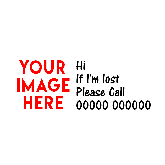 Personalised Kids Safety Phone Number Holiday, Day Trip Tattoo ( Set of 4 ) Printed in UK