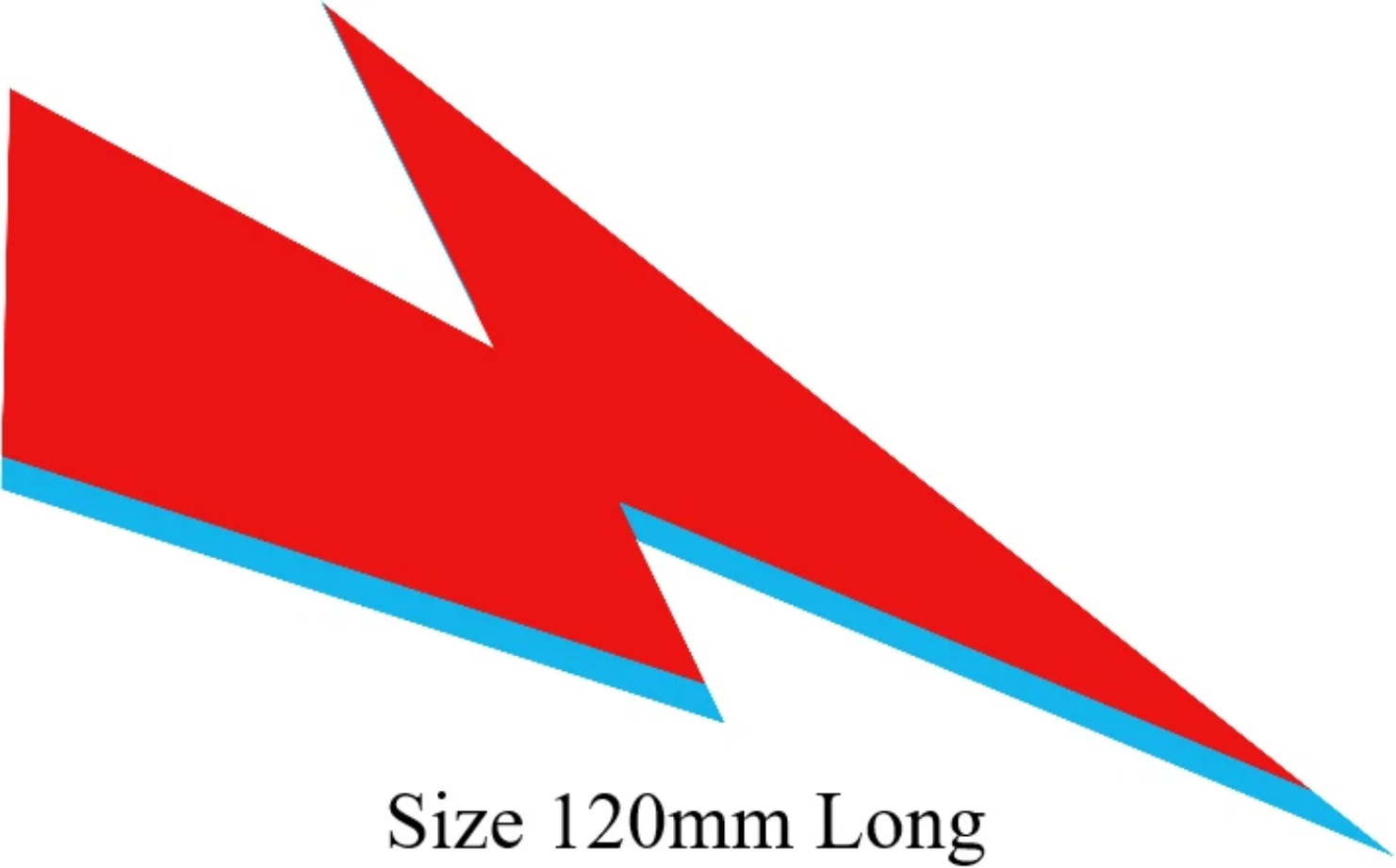 David Bowie Inspired Lightning Bolt ( Fancy Dress ) Temporary Tattoo Printed in UK