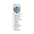 Personalised Epcot Drinking Around the World Tattoo. Printed in UK