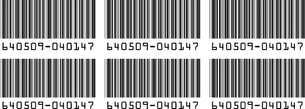 Hitman Agent 47 Barcode Fancy Dress Temporary Tattoo ( Set of 6 ) Printed in UK