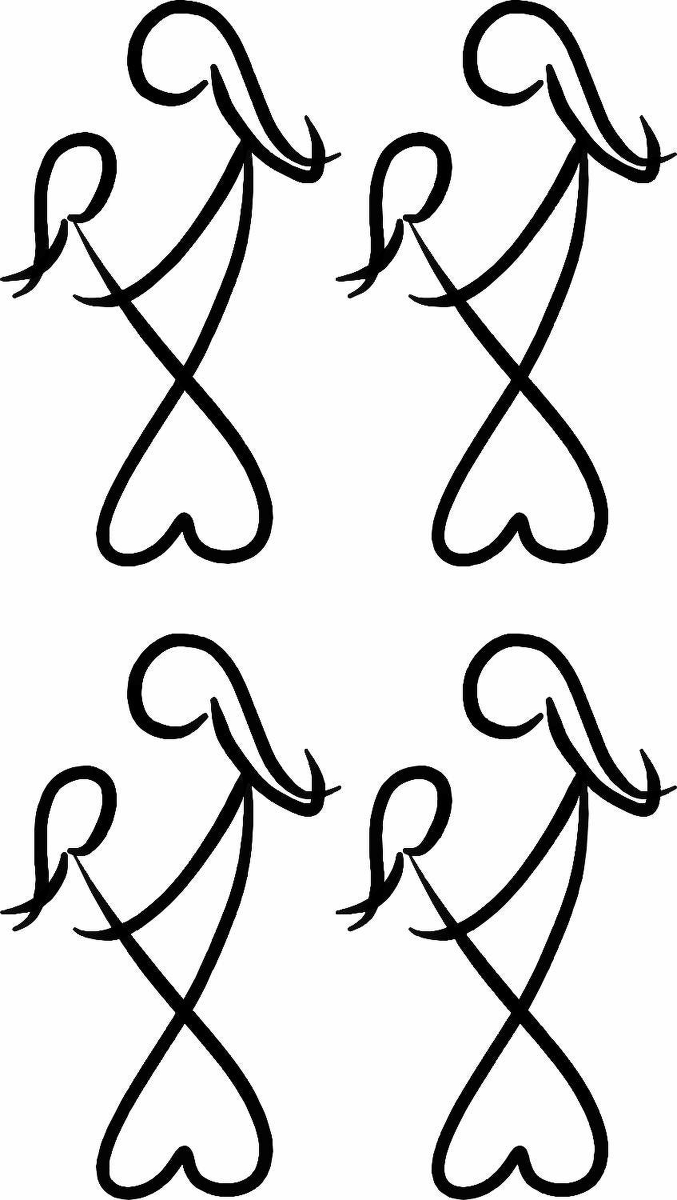 Mother and Daughter ( Fun ) Temporary Tattoo ( Set of 4 ) Printed in UK