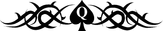 Queen of Spades Tribal Tattoo BBC, Cuckold, Role Play. Printed in UK
