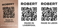 Personalised QR Code Temporary Tattoo ( Set of 2 ) Printed in UK